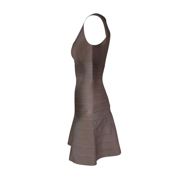 Herve Leger Flared Mini Bandage Dress in Nude Rayon is available for  purchase on au PAY Market - Imported Goods Online Store Co.Ltd. | au PAY  Market - Online Shopping Site